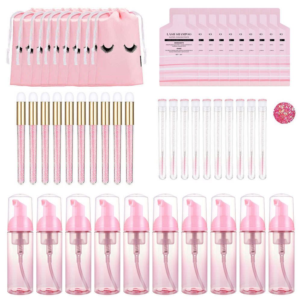Eyelash Extension Wash Kit - 60ml Refillable Leakproof Empty Foam Pump