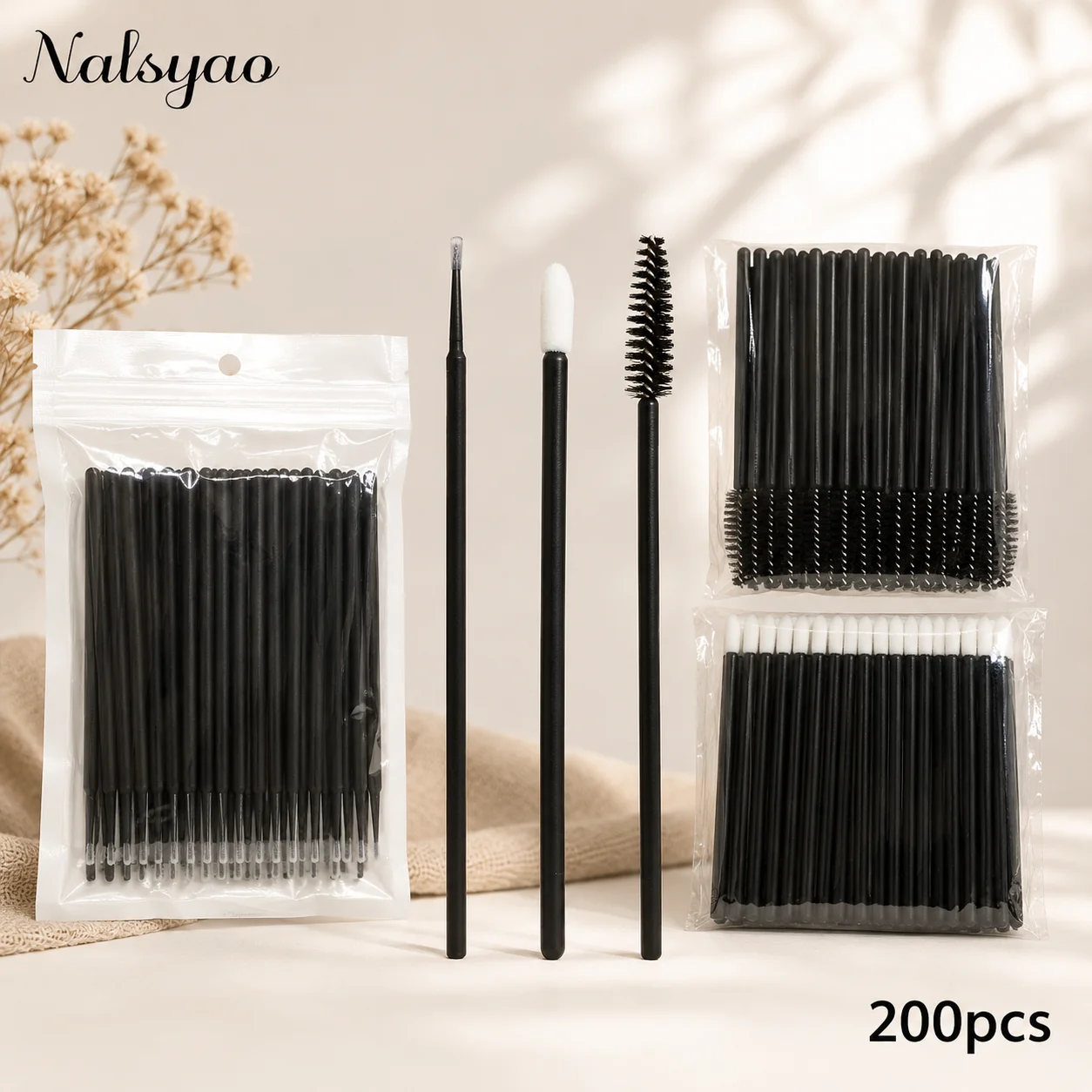 Eyelash Extension Removal - 200pcs Micro Brush Eyelash Extension Removal