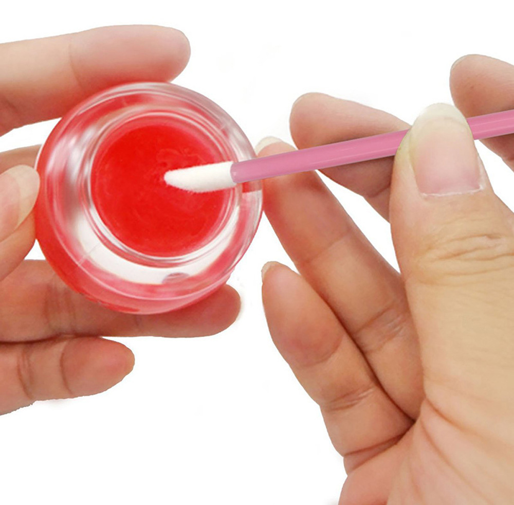 Disposable Lip Brush 100Pcs Ey - Eyelash Extension For Beginners ulasan dan harga