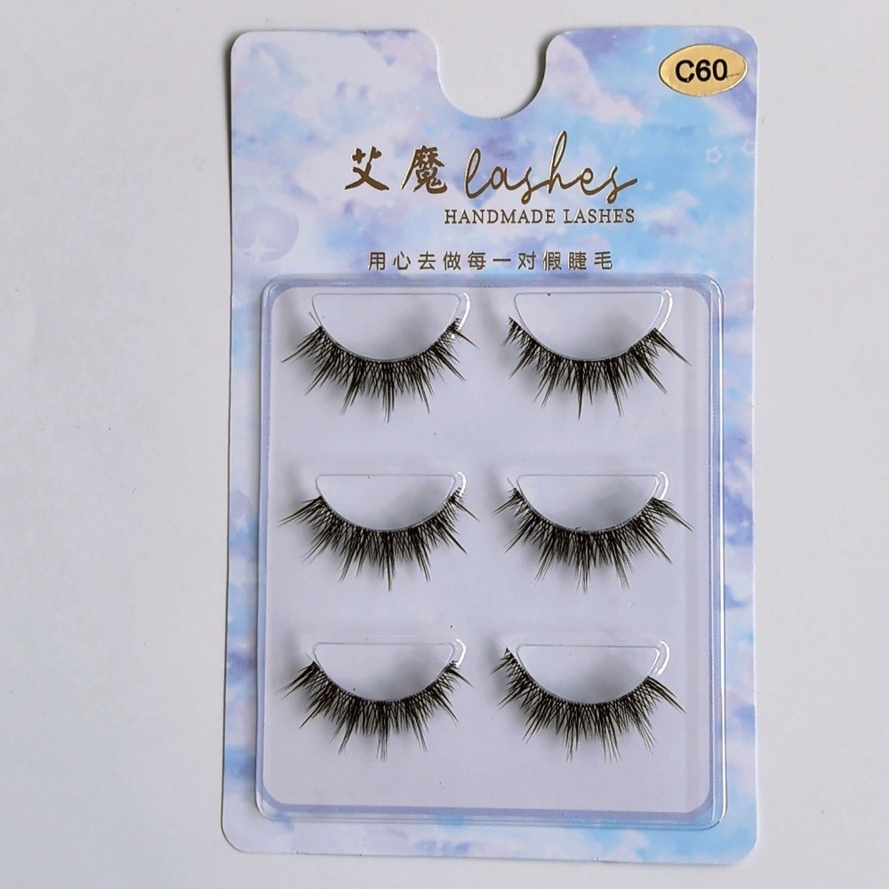 Natural Look False Eyelashes 3 - Eyelash Extension Japanese ulasan dan harga