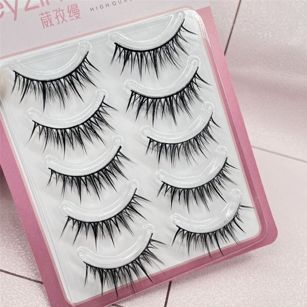 5 Pairs Pack Japanese Cosplay  - Eyelash Extension Japanese ulasan dan harga