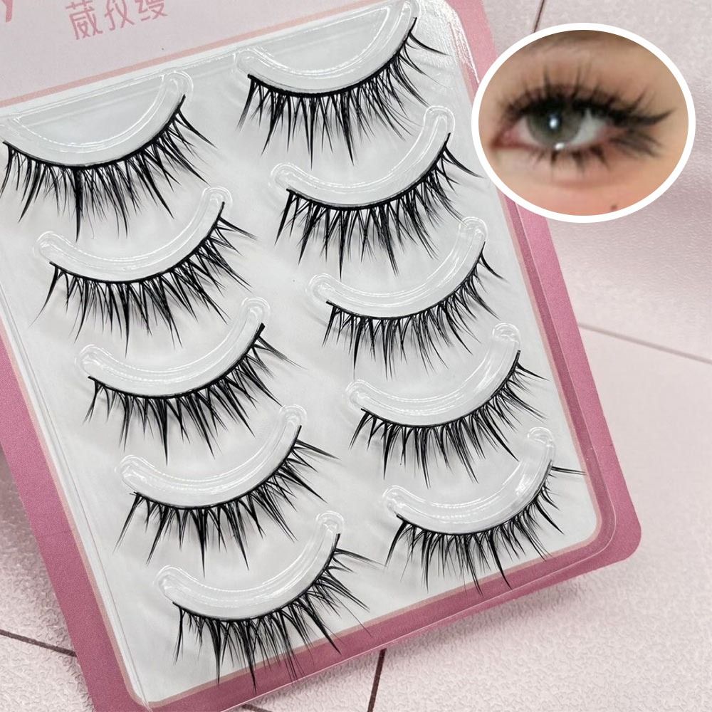 5 Pairs Pack Japanese Cosplay  - Eyelash Extension Japanese ulasan dan harga
