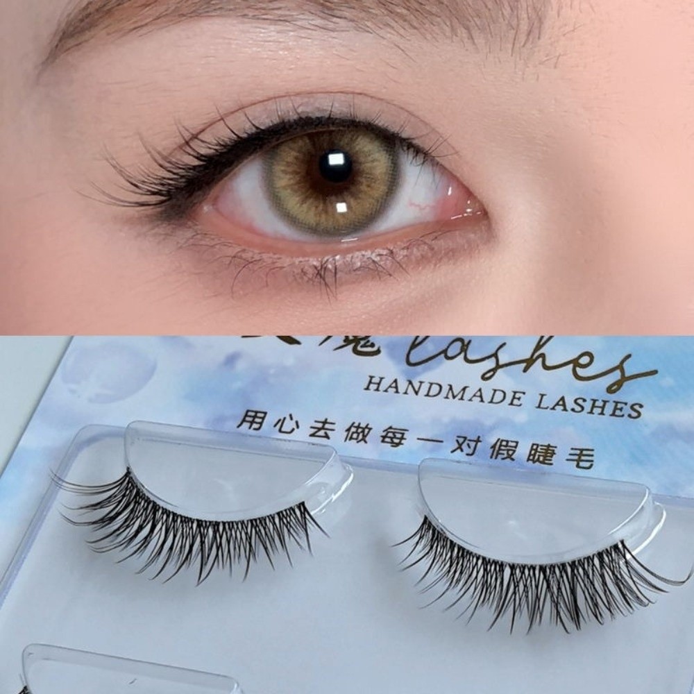 Natural Look False Eyelashes J - Eyelash Extension Japanese ulasan dan harga