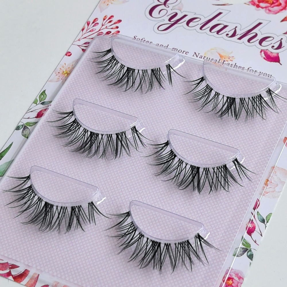 Natural Look False Eyelashes J - Eyelash Extension Japanese ulasan dan harga