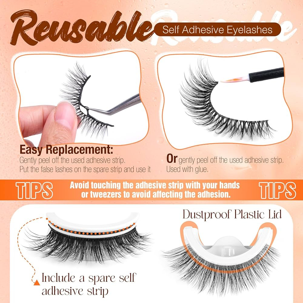 5 Pairs Pre glued half lashes  - Eyelash Extension Japanese ulasan dan harga