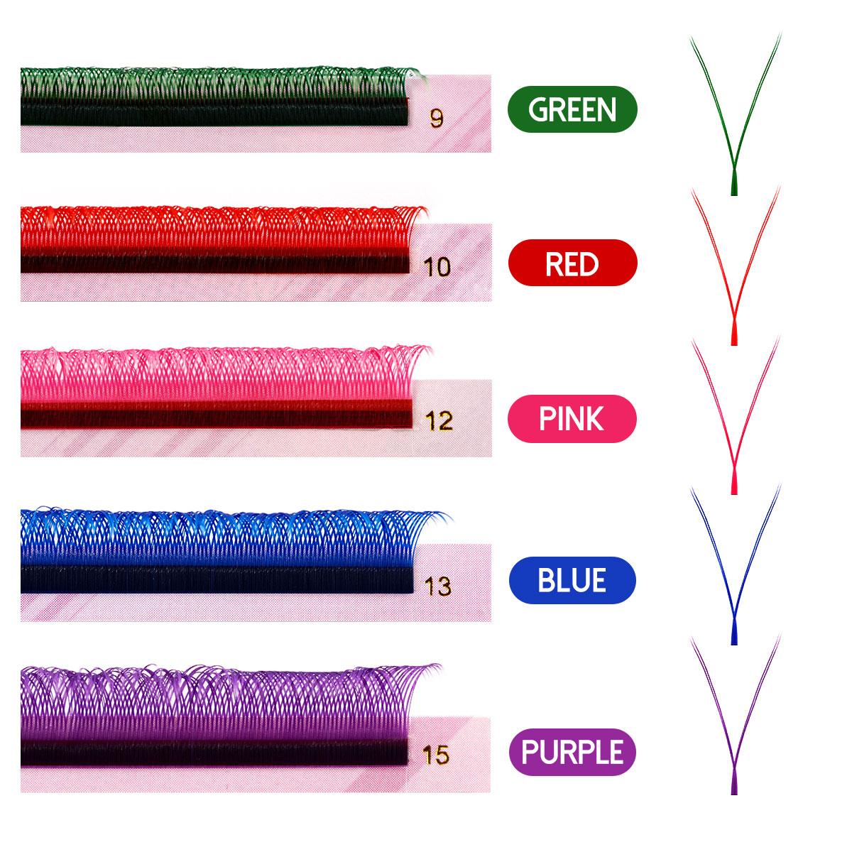 ARISON Mixed Color YY Lashes P - Eyelash Extension Double Volume ulasan dan harga