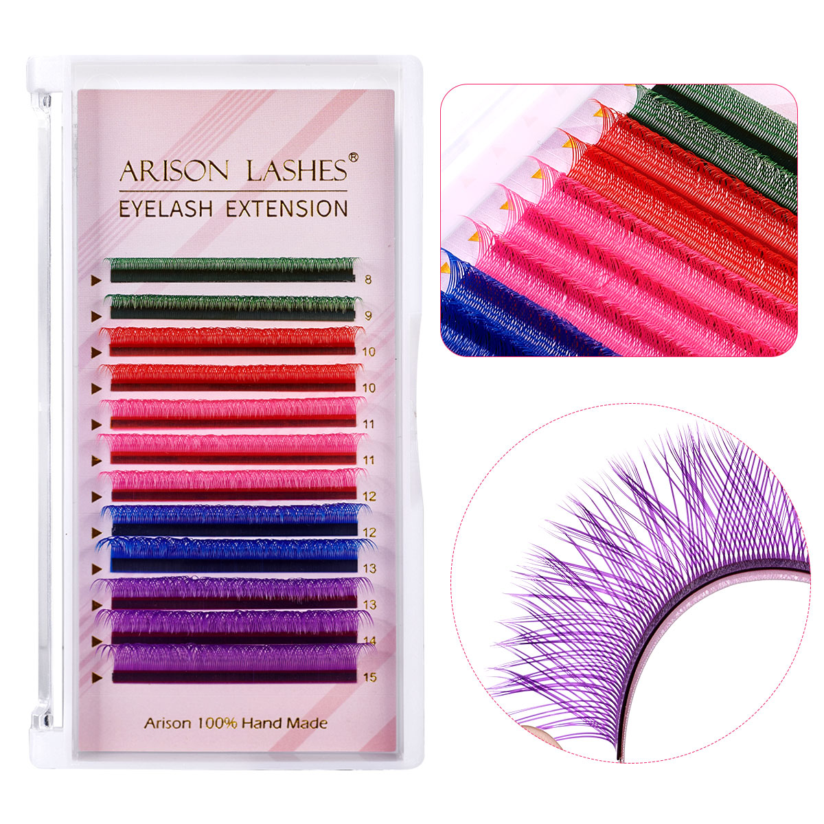ARISON Mixed Color YY Lashes P - Eyelash Extension Double Volume ulasan dan harga