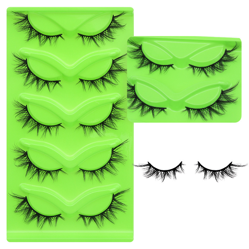 5 Pairs Thick Fluffy False Eye - Eyelash Extension Japanese ulasan dan harga
