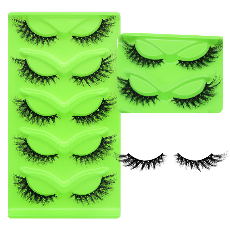 5 Pairs Thick Fluffy False Eye - Eyelash Extension Japanese ulasan dan harga