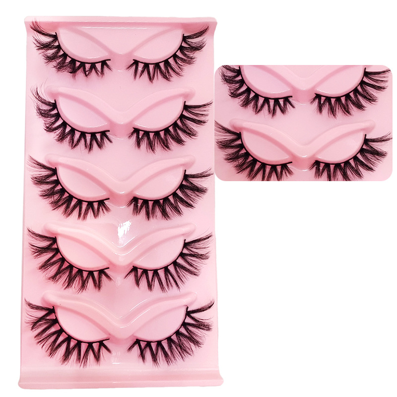 5 Pairs Thick Fluffy False Eye - Eyelash Extension Japanese ulasan dan harga