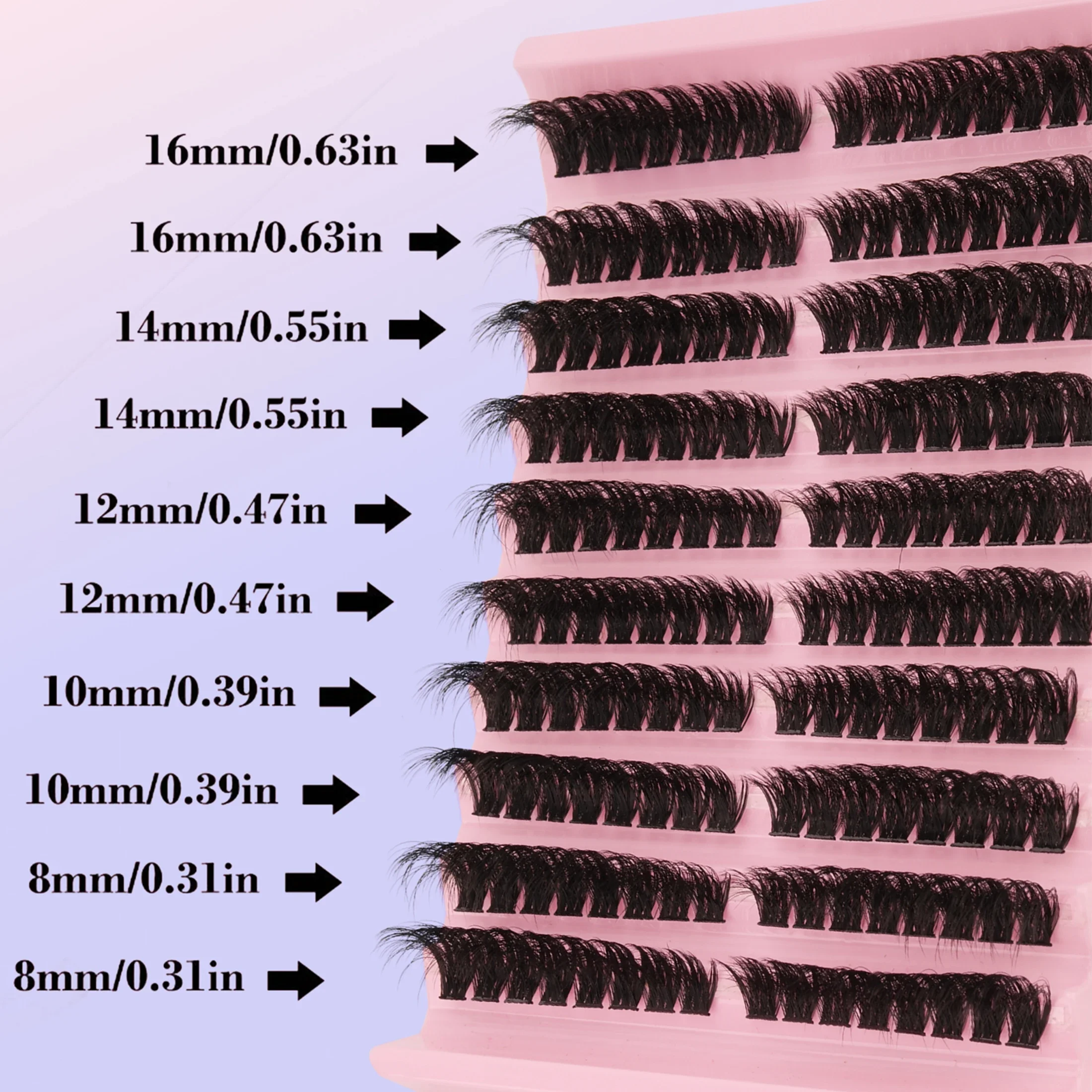 100Pcs D Curl Lash Clusters Me - Mega Volume Lash ulasan dan harga