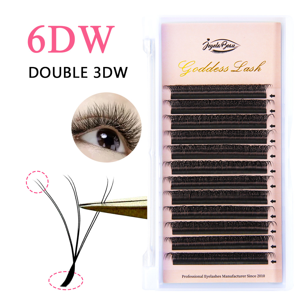 Goddess Double 3D/4DW Shaped E - Eyelash Extension Double Volume ulasan dan harga