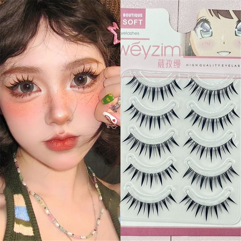 5 Pairs Pack Japanese Cosplay  - Eyelash Extension Japanese ulasan dan harga