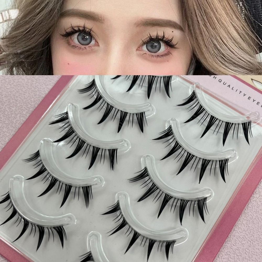 5 Pairs Pack Japanese Cosplay  - Eyelash Extension Japanese ulasan dan harga