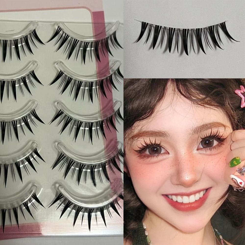 5 Pairs Pack Japanese Cosplay  - Eyelash Extension Japanese ulasan dan harga