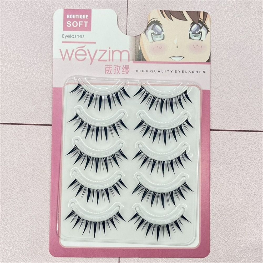5 Pairs Pack Japanese Cosplay  - Eyelash Extension Japanese ulasan dan harga
