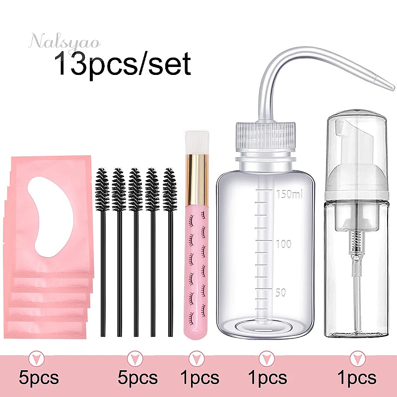 CNK 13Pcs Eyelash Extension Cl - Eyelash Extension Wash Kit ulasan dan harga