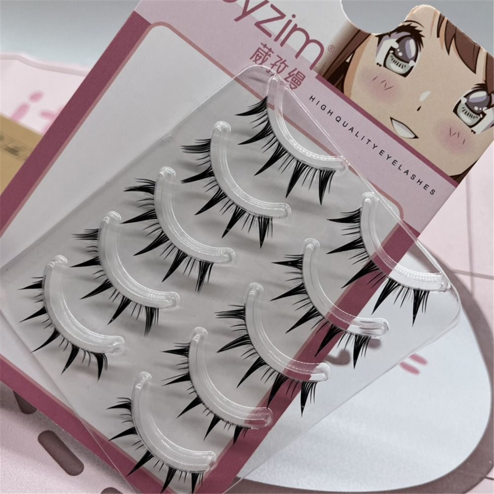 5 Pairs Pack Japanese Cosplay  - Eyelash Extension Japanese ulasan dan harga
