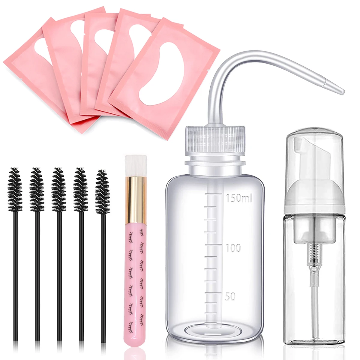 13Pcs 5-in-1 Eyelash Washing K - Eyelash Extension Wash Kit ulasan dan harga