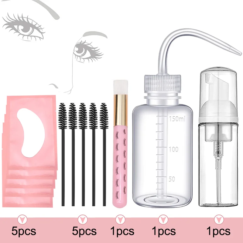 13Pcs 5-in-1 Eyelash Washing K - Eyelash Extension Wash Kit ulasan dan harga