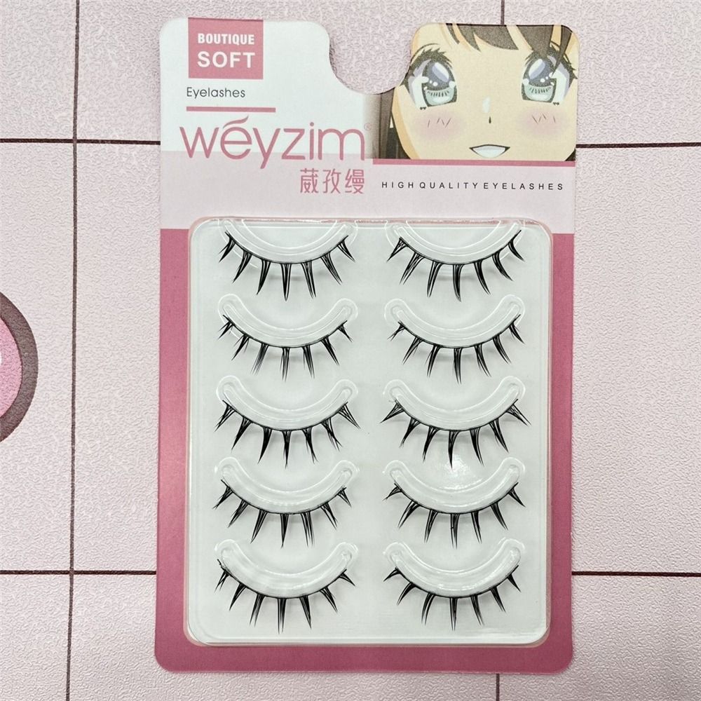 5 Pairs Pack Japanese Cosplay  - Eyelash Extension Japanese ulasan dan harga