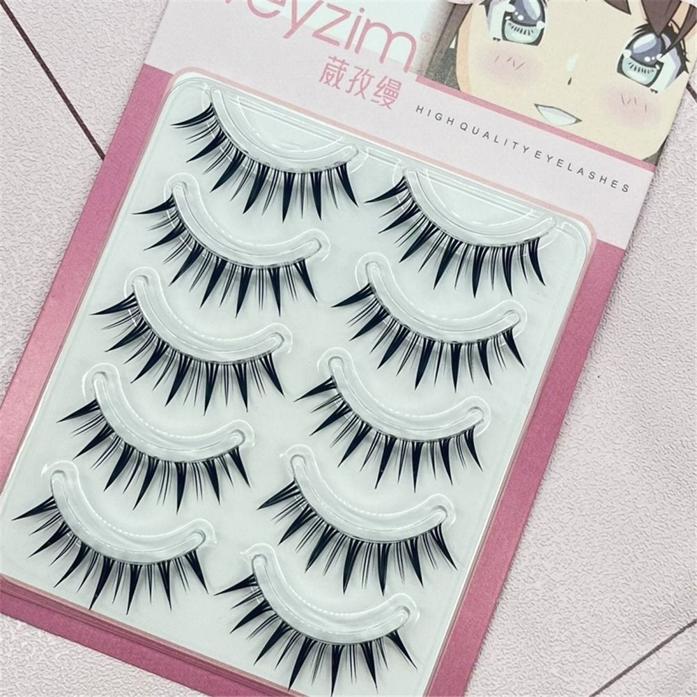 5 Pairs Pack Japanese Cosplay  - Eyelash Extension Japanese ulasan dan harga