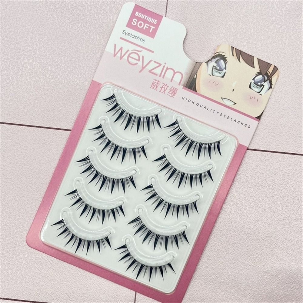 5 Pairs Pack Japanese Cosplay  - Eyelash Extension Japanese ulasan dan harga